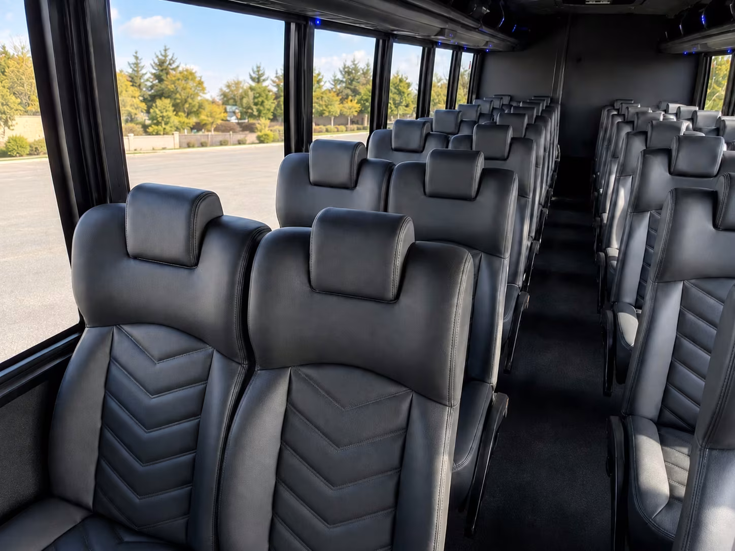15 passenger minibus interior
