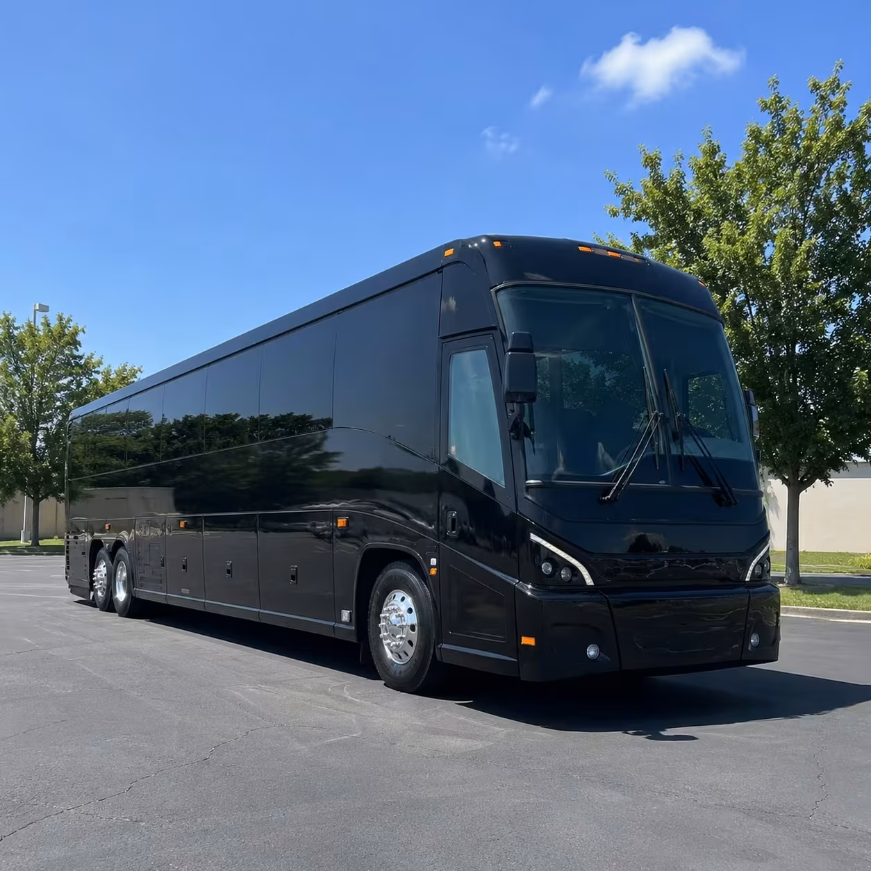 multi stop employee shuttle buses for edison shift workers