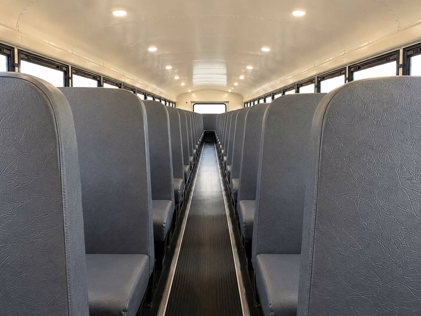 school bus inside