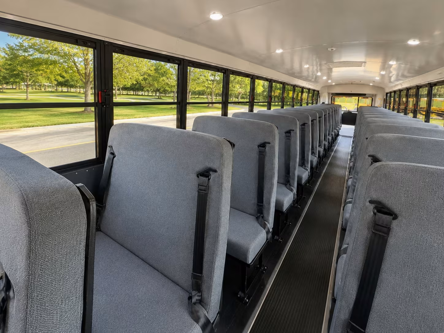 school bus interior